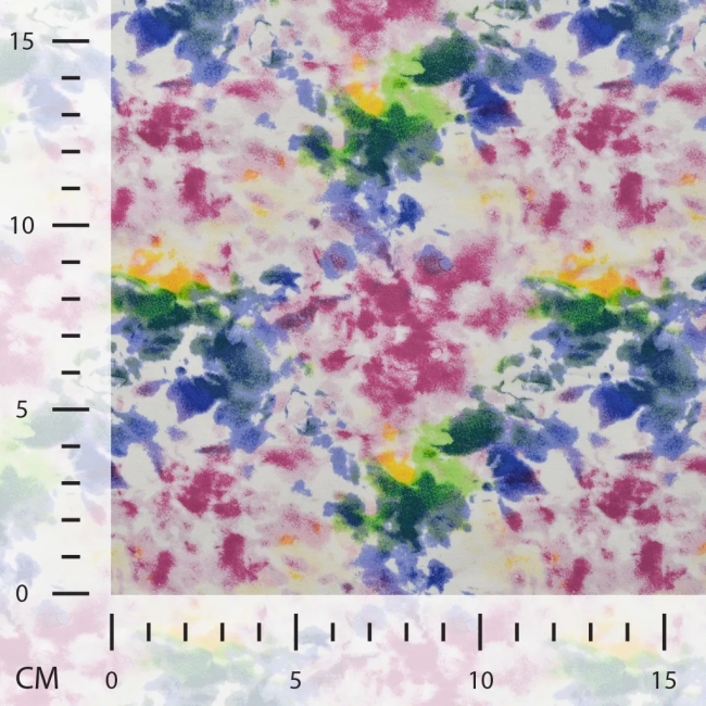 French Terry Print Tie Dye Multicolor